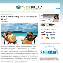 How to Make Money While Traveling the World