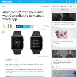 Move money from your wrist with CommBank's new smart watch app