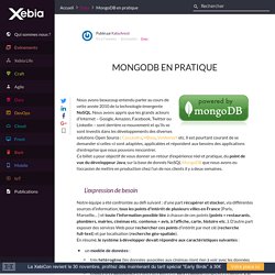 MongoDB en pratique