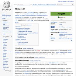 MongoDB - Wiki