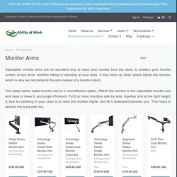Adept Series Radial Monitor Arm