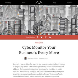 Cyfe: Monitor Your Business’s Every Move