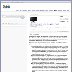 LCD Monitor Buyer’s Guide: Spring 2010. Page 3