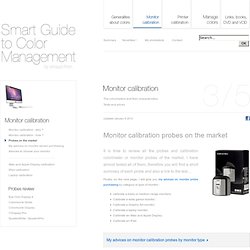 Monitor calibration sensors on the market on Color Management Guide