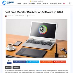 Best Free Monitor Calibration Software in 2020