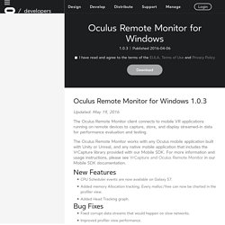 Oculus Remote Monitor for Windows
