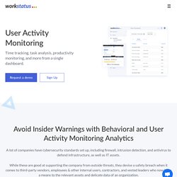 User Activity Monitoring - Track Employees Online Activities with WorkStatus