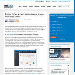 The Top 20 Free Network Monitoring and Analysis Tools for Sys Admins