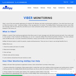 Viber Tracking Application