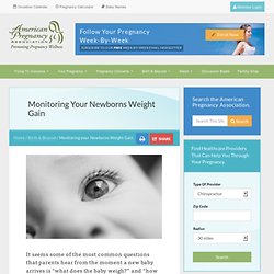 Monitoring your Newborns Weight Gain