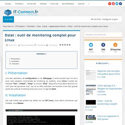 Dstat : outil de monitoring complet pour Linux