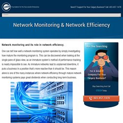 Network Monitoring & Network Efficiency