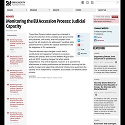 Monitoring the EU Accession Process: Judicial Capacity