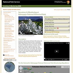 Monitoring at Kalaupapa National Historical Park