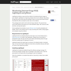 Monitoring Internet Usage With LightSquid and pfSense