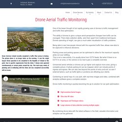 Drone Traffic Monitoring Solutions for Planning and Managememt