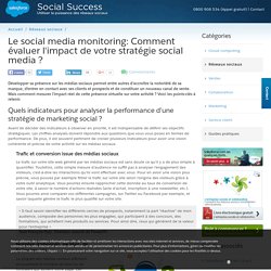 Social media monitoring - Mesurer l'impact d'une stratégie social media ?