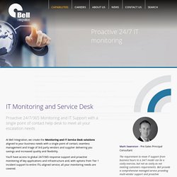 IT Monitoring And Service Desk Solutions From Bell Integration