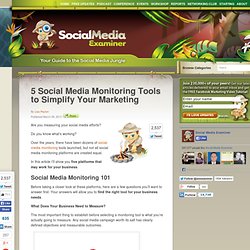 5 Social Media Monitoring Tools to Simplify Your Marketing