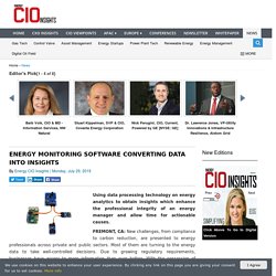 Energy Monitoring Software Converting Data Into Insights