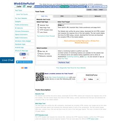 Free Monitoring Test Tools by WebSitePulse