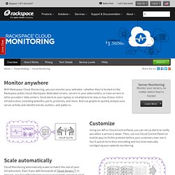 Cloud Monitoring Tools and Services by Rackspace