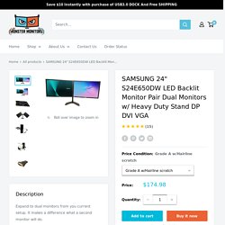 Samsung LED Business Monitor - Monstermonitors.com