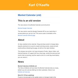 Calendar - Monket