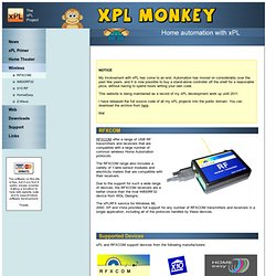 xPL Monkey - Home Automation - RFXCOM