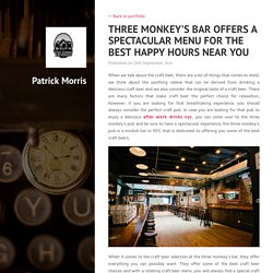 The Three Monkeys - American Bar