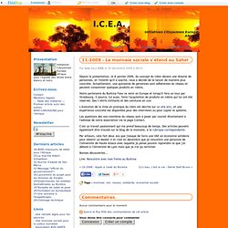 2009 - La monnaie sociale s'étend au Sahel - Blog de I.C.E.A.