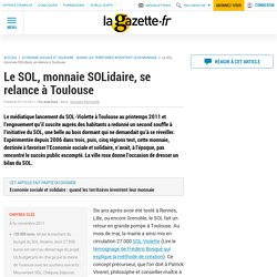 Le SOL, monnaie SOLidaire, se relance à Toulouse