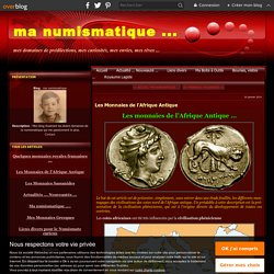 Les Monnaies de l'Afrique Antique - ma numismatique