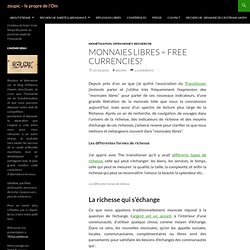 Monnaies libres = free currencies?