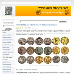 MONNAIES ROMAINES : tout savoir sur les monnaies romaines