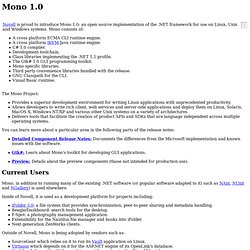 Mono 1.0 Release Notes