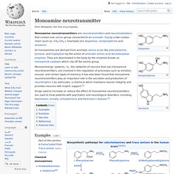 Monoamine neurotransmitter
