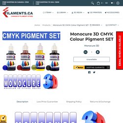 Monocure 3D CMYK Colour Pigment SET