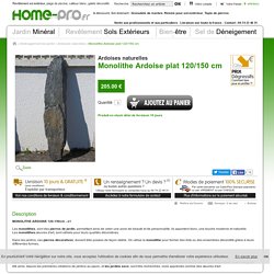 Monolithe ardoise 120/150 cm x 1 - Pierre décorative - Home-Pro.fr