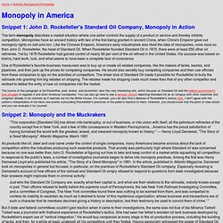 Monopoly in America