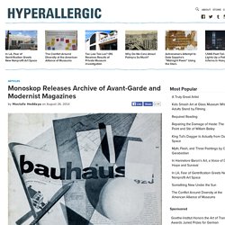 Monoskop Releases Archive of Avant-Garde and Modernist Magazines