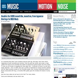 Goodies for KORG monotribe, monotron, from Japanese Overlays to MIDI Mods