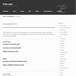 monotron-E – Pulp Logic