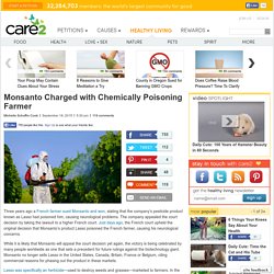 Monsanto Charged with Chemically Poisoning Farmer