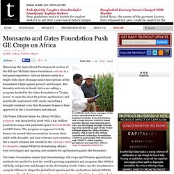 Monsanto and Gates Foundation Push GE Crops on Africa