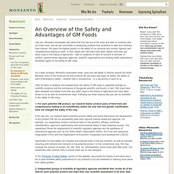 An Overview of the Safety and Advantages of GM Foods
