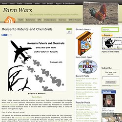 Monsanto Patents and Chemtrails