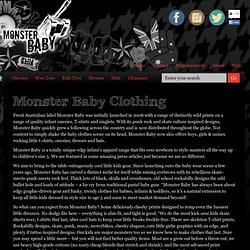 Monster Baby Clothing Australia