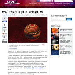 Monster Storm Rages on Tiny Misfit Star