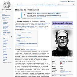 Monstre de Frankenstein Description